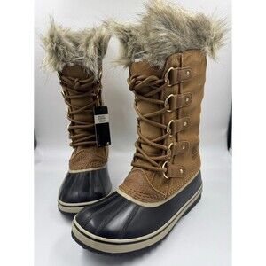 Sorel Joan of Arctic Women's Waterproof Insulated Winter Boots Beige Size 10